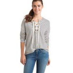 Vineyard Vines Lace Up Top
